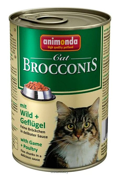 Фотографии Animonda Brocconis Cat для кошек с дичью и домашней птицей (0.4 кг) 1 шт.