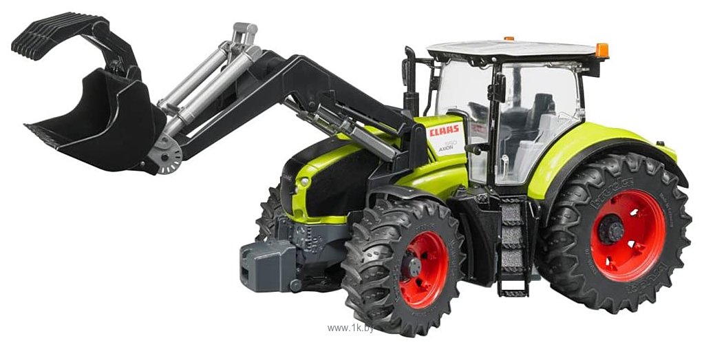 Фотографии Bruder Claas Axion 950 with Frontloader 03013