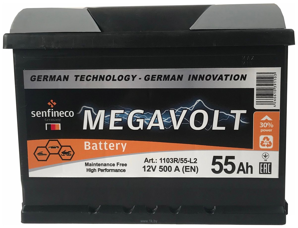 Фотографии Senfineco Megavolt 12V +L (55Ah)