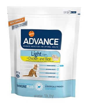 Фотографии Advance Cat Light курица и рис (0.4 кг)