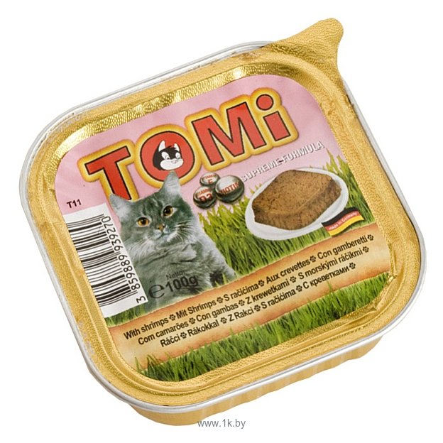 Фотографии ToMi (0.1 кг) 1 шт. Ламистер для кошек с креветками