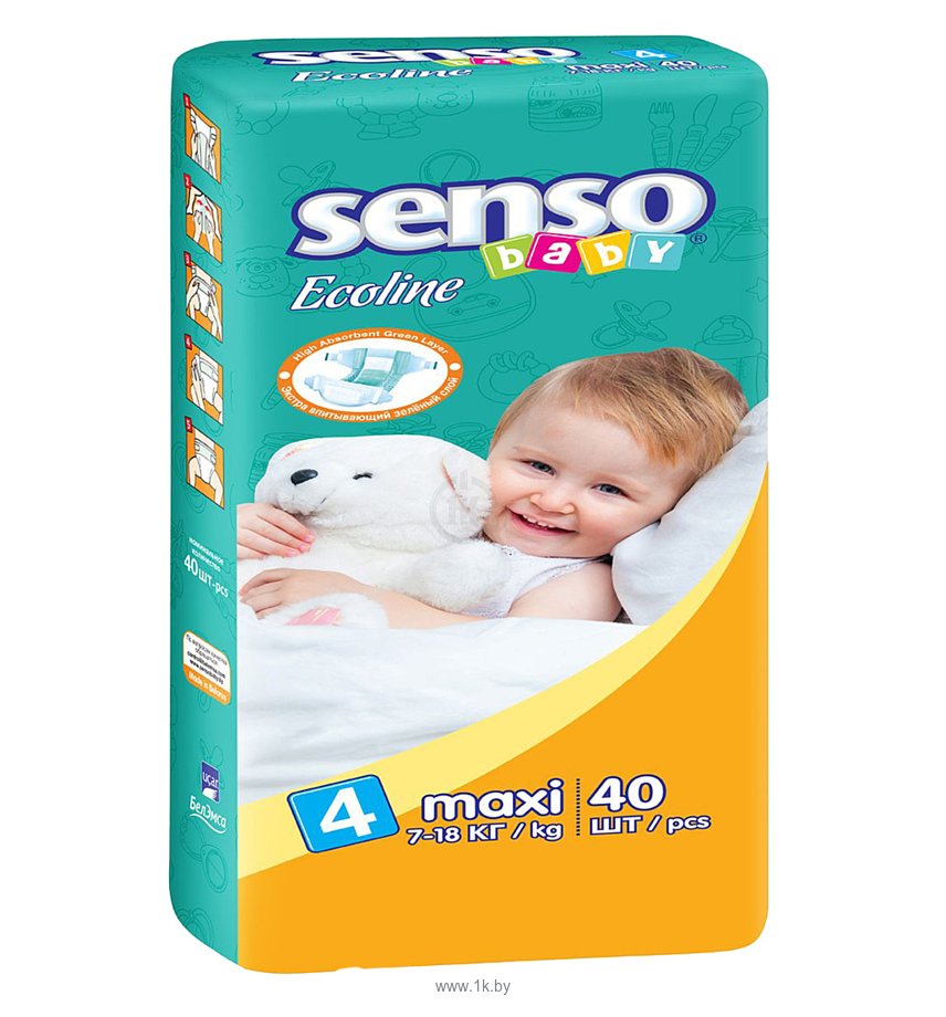 Фотографии Senso Baby Ecoline Maxi 4 (40 шт.)