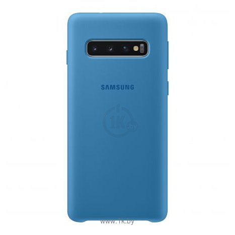 Фотографии Samsung Silicone Cover для Samsung Galaxy S10 (голубой)