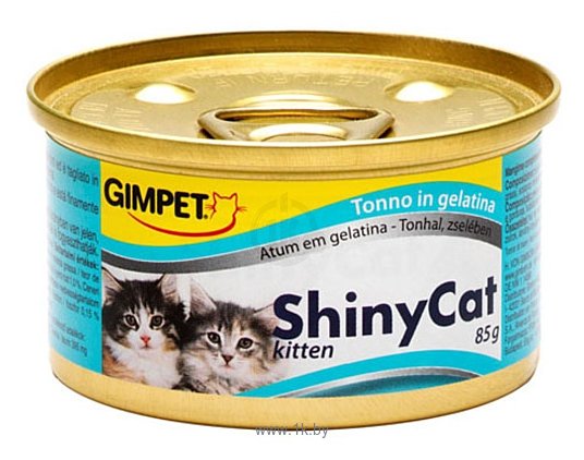 Фотографии GimCat ShinyCat Kitten с тунцом (0.085 кг) 1 шт.