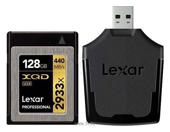 Фотографии Lexar Professional 2933x XQD 2.0 card 128GB + USB 3.0 reader