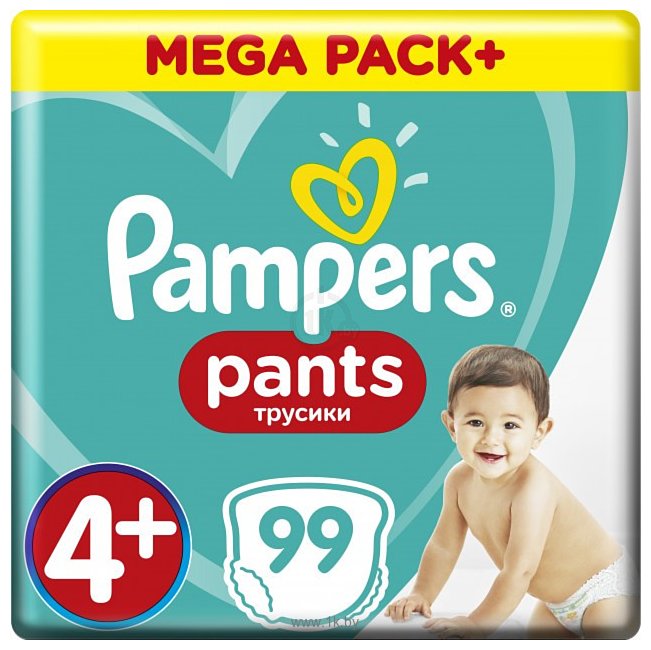 Фотографии Pampers Pants 4+ (9-15 кг) 99 шт