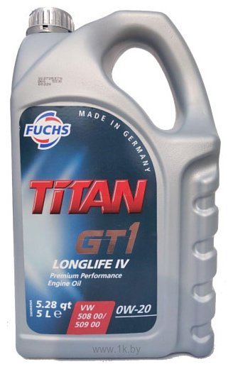 Фотографии Fuchs Titan GT1 Longlife IV 0W-20 5л