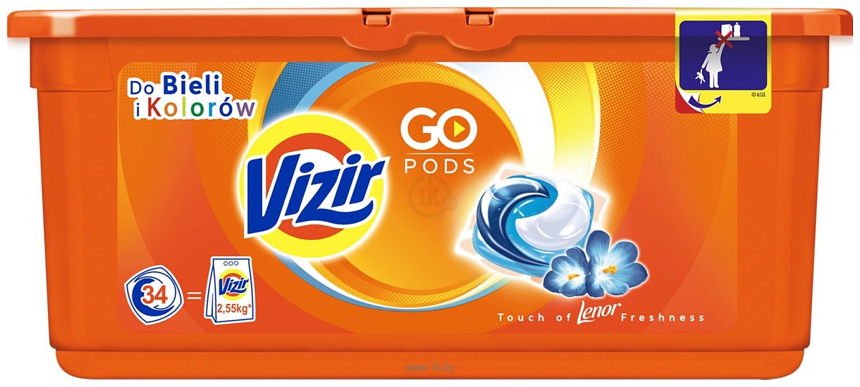 Фотографии Vizir Go Pods Touch of Lenor 34шт.