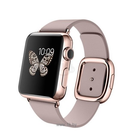 Фотографии Apple Watch Edition 38mm Rose Gold with Rose Modern Buckle (MJ3K2)