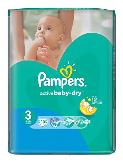 Фотографии Pampers Active Baby-Dry 3 Midi (10 шт.)