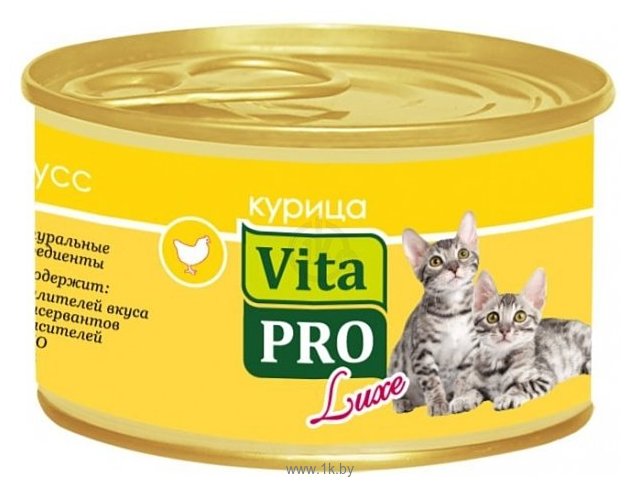 Фотографии Vita PRO (0.085 кг) 1 шт. Мяcной мусс Luxe для котят, курица