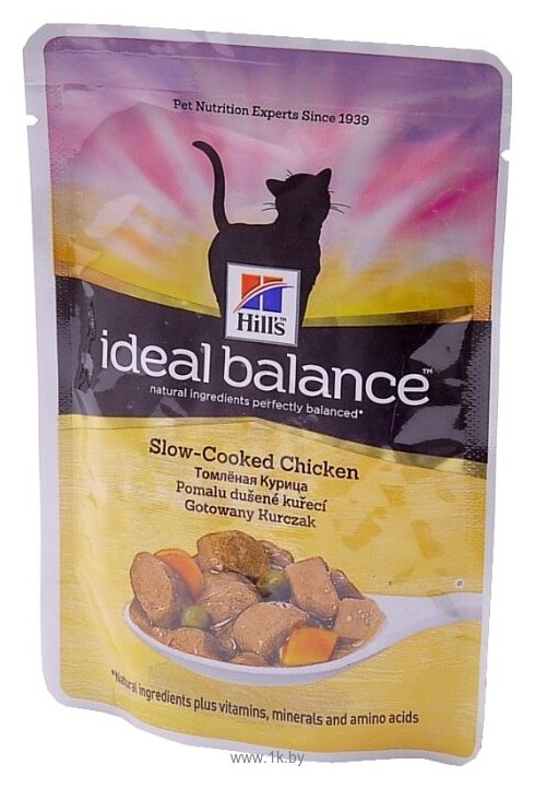 Фотографии Hill's (0.085 кг) 12 шт. Ideal Balance Feline Adult Slow-cooked Chicken wet
