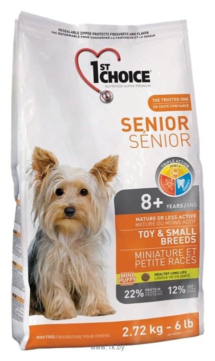 Фотографии 1st Choice (2.72 кг) Chicken Formula TOY and SMALL BREEDS for SENIORS