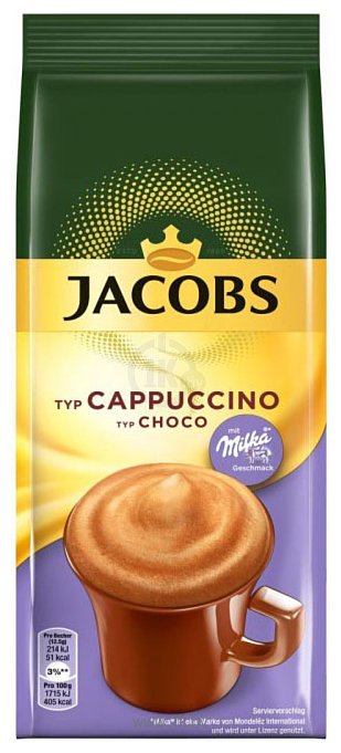 Фотографии Jacobs Cappuccino Choco растворимый 500 г