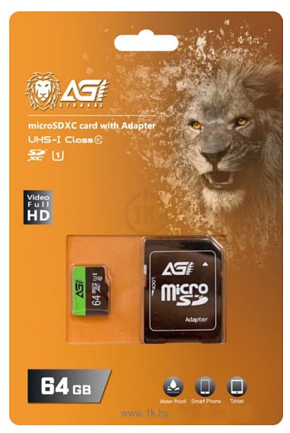 Фотографии AGI TF138 microSDHC AGI064GU1TF138 64GB (с адаптером)
