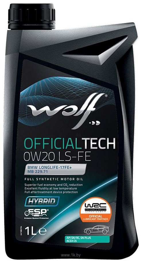 Фотографии Wolf OfficialTech 0W-20 LS-FE 1л