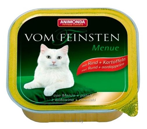 Фотографии Animonda Vom Feinsten Menue для кошек с говядиной и картофелем (0.1 кг) 1 шт.