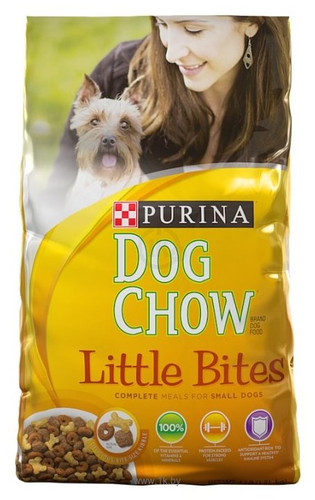 Фотографии DOG CHOW Little Bites со вкусом яиц и курицы (7.48 кг)