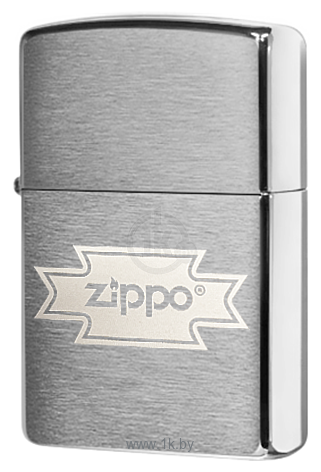 Фотографии Zippo Logo Script Brushed Chrome 200