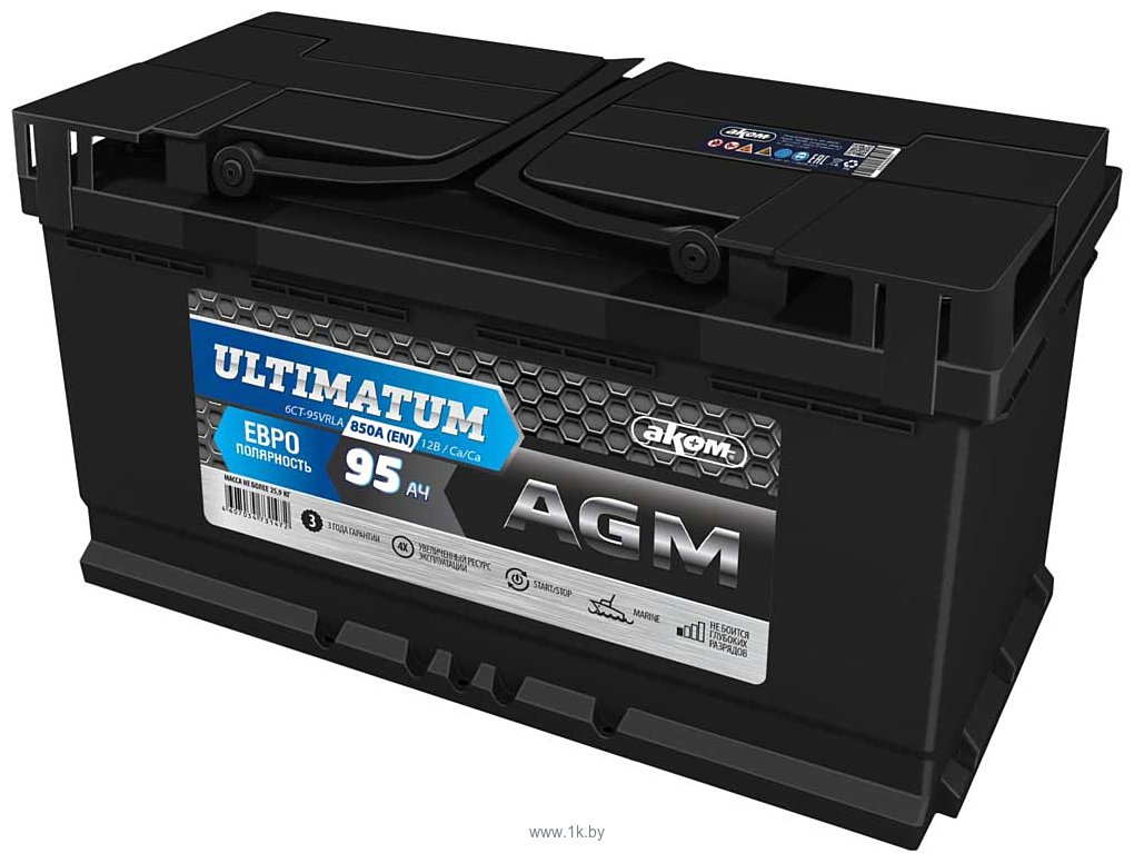 Фотографии AKOM Ultimatum AGM R (95Ah)