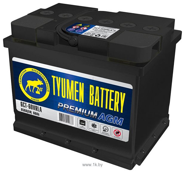 Фотографии Tyumen Battery Premium AGM (60Ah)