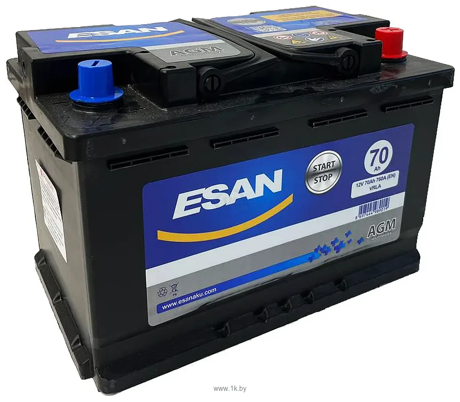 Фотографии ESAN AGM 70 R+ (70Ah)