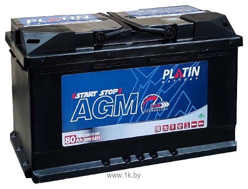 Фотографии Platin AGM 800A R+ (80Ah)