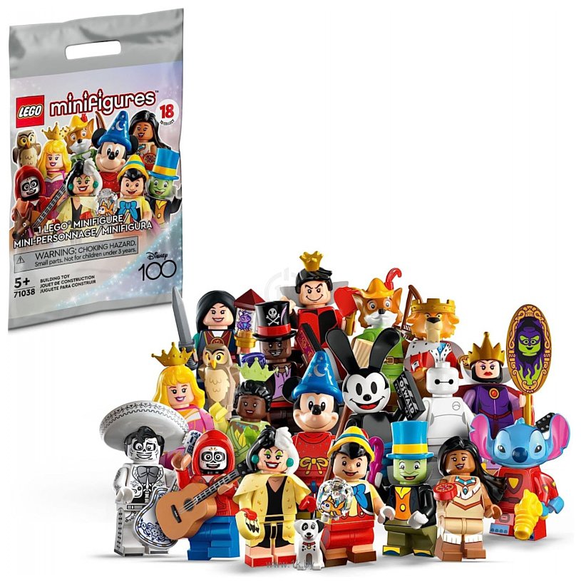 Фотографии LEGO Minifigures 71038 Минифигурки 100 лет Disney