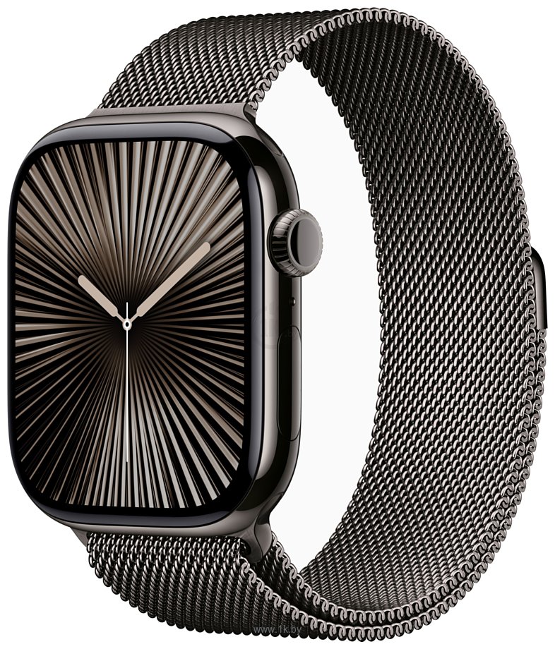 Фотографии Apple Watch Series 10 LTE 46 мм (титановый корпус, миланский ремешок)