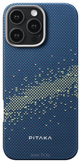 Фотографии Pitaka StarPeak Tactile Woven для iPhone 16 Pro (синий)