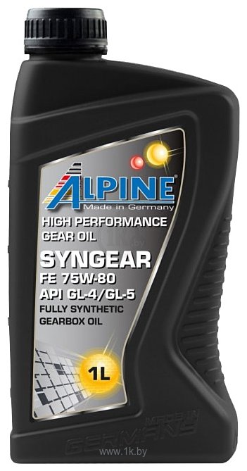 Фотографии Alpine Syngear FE 75W-80 1л