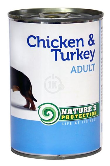Фотографии Nature's Protection Консервы Dog Adult Chicken & Turkey (0.4 кг) 1 шт.