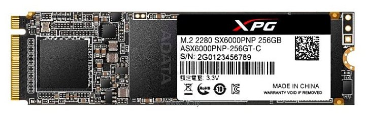 Фотографии ADATA XPG SX6000 Pro 256GB