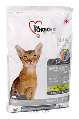 Фотографии 1st Choice HYPOALLERGENIC for ADULT CATS (5.44 кг)
