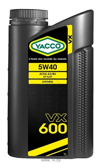 Фотографии Yacco VX 600 5W-40 1л