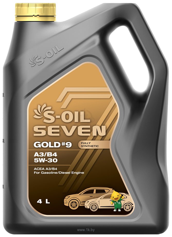 Фотографии S-OIL SEVEN GOLD #9 A3/B4 5W-30 4л