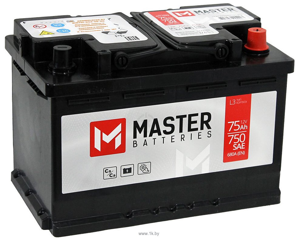 Фотографии Master Batteries R+ (75Ah)