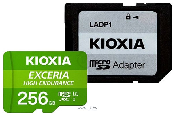 Фотографии Kioxia Exceria High Endurance microSDXC LMHE1G256GG2 256GB (с адаптером)