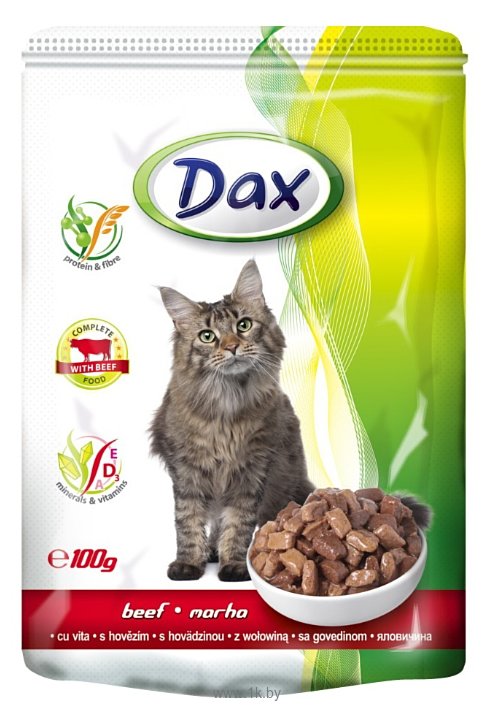Фотографии DAX Говядина для кошек пауч (0.1 кг) 1 шт.