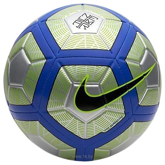 Фотографии Nike Neymar Strike (5 размер, синий/серебристый/зеленый)