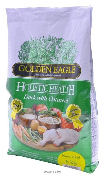 Фотографии Golden Eagle Holistic Health Duck with Oatmeal Formula 22/13 (6 кг)