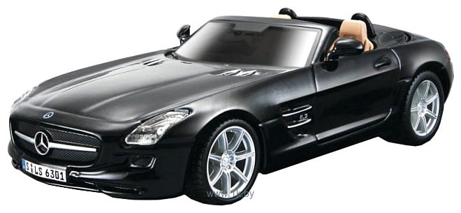 Фотографии Bburago Mercedes-Benz SLS AMG Roadster 18-43035 (черный)