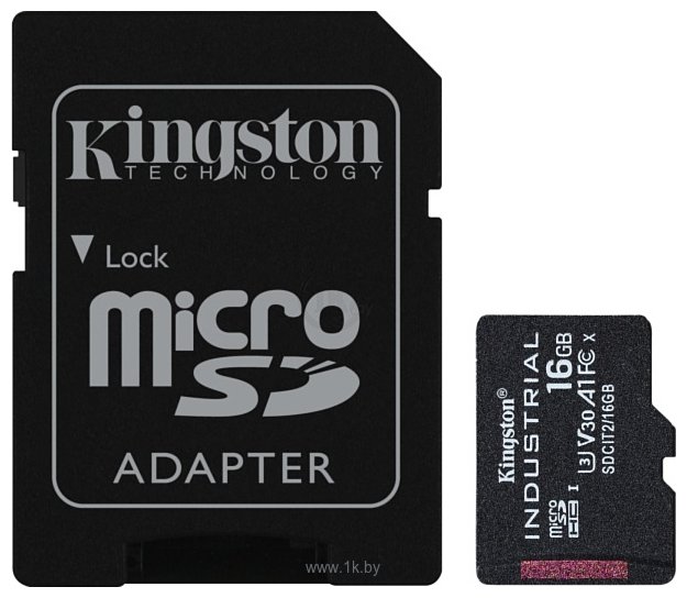 Фотографии Kingston Industrial microSDHC SDCIT2/16GB 16GB (с адаптером)