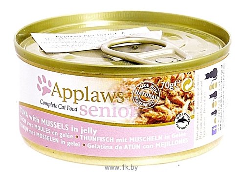 Фотографии Applaws Senior Cat Tuna with Mussels in a soft jelly (0.07 кг) 24 шт.