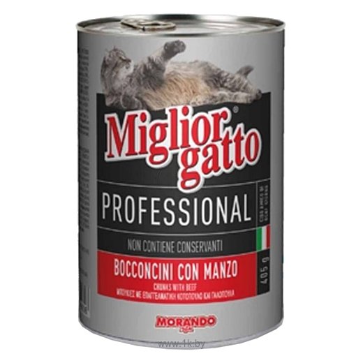 Фотографии Miglior (0.405 кг) 1 шт. Gatto Professional Line Beef