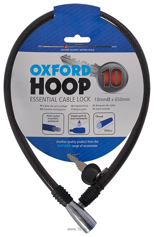 Фотографии Oxford Hoop10 Cable Lock LK228