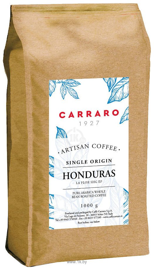 Фотографии Carraro Honduras в зернах 1000 г