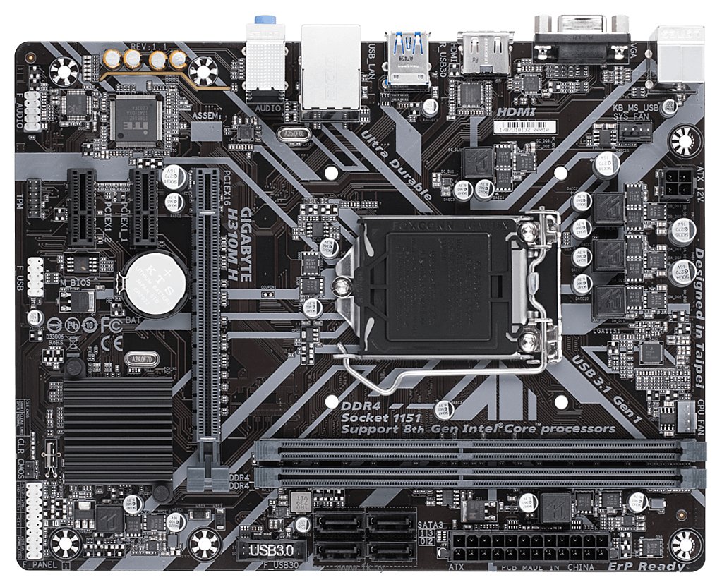 Фотографии GIGABYTE H310M H (rev. 1.1)