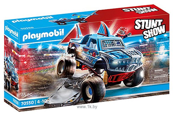 Фотографии Playmobil PM70550 Трюк-шоу Shark Monster Truck