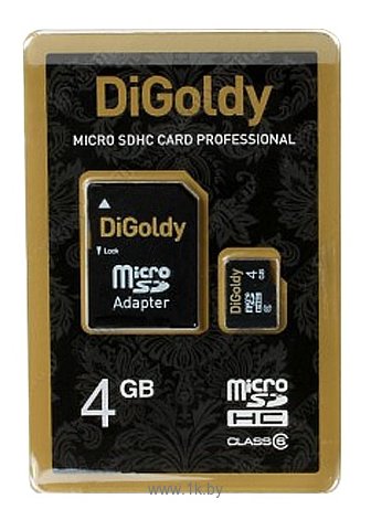 Фотографии Digoldy microSDHC class 6 4GB + SD adapter